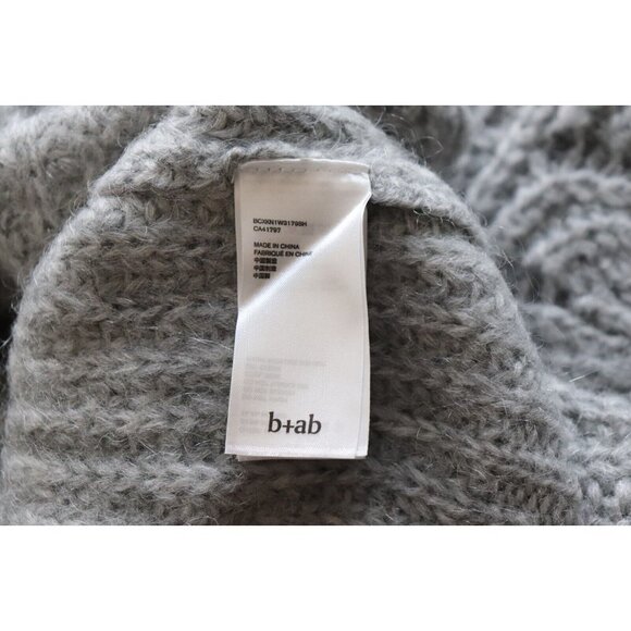 b+ab Women's Size Small Gray Layered Knit Jumper V-Neck Pullover Sweater $395 - Picture 9 of 11